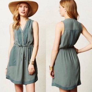 Anthropolige Maeve Pelona Shirtdress Green